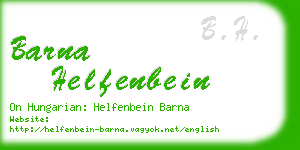 barna helfenbein business card